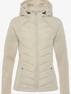 Vivance Vestes<Doudoune veste matelassée en tricot polaire doux aux manches