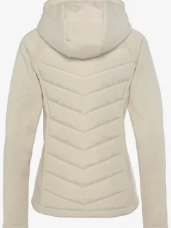 Vivance Vestes<Doudoune veste matelassée en tricot polaire doux aux manches