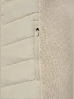 Vivance Vestes<Doudoune veste matelassée en tricot polaire doux aux manches