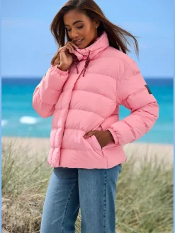 Elbsand Vestes<Doudoune veste matelassée à col montant avec cordon pour régler la largeur