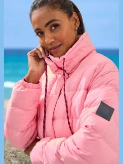 Elbsand Vestes<Doudoune veste matelassée à col montant avec cordon pour régler la largeur