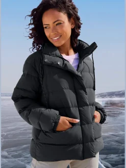 Elbsand Vestes<Doudoune veste matelassée doublée avec col réglable