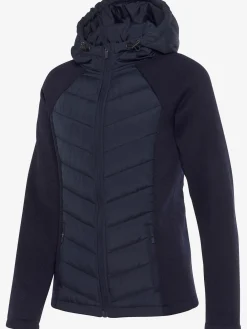 Vivance Vestes<Doudoune veste matelassée en tricot polaire doux aux manches