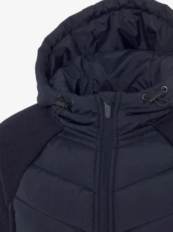 Vivance Vestes<Doudoune veste matelassée en tricot polaire doux aux manches