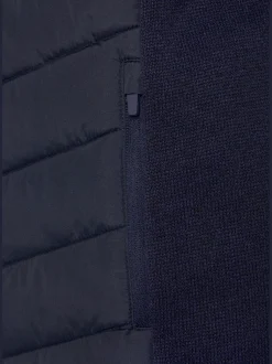 Vivance Vestes<Doudoune veste matelassée en tricot polaire doux aux manches