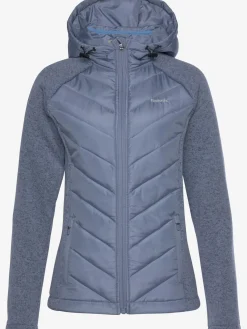 Vivance Vestes<Doudoune veste matelassée en tricot polaire doux aux manches