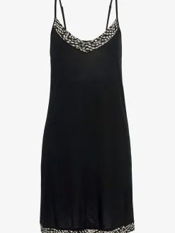 LASCANA Nuisettes<Déshabillé court avec bordure contrastée à motifs sur l'encolure en v