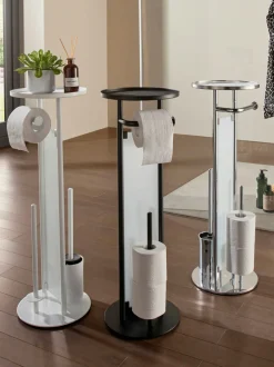 helline home Petits Rangements|Accessoires De Bain<Ensemble pour wc support en métal