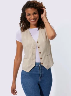 Vestes<Gilet 20% lin