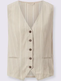 Vestes<Gilet 20% lin