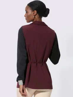 Creation L Vestes<Gilet de costume polyester recyclé