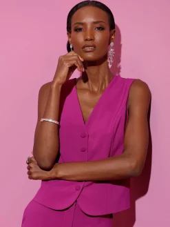 Creation L Vestes<Gilet de costume polyester recyclé