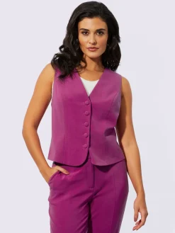 Creation L Vestes<Gilet de costume polyester recyclé