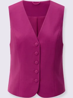 Creation L Vestes<Gilet de costume polyester recyclé