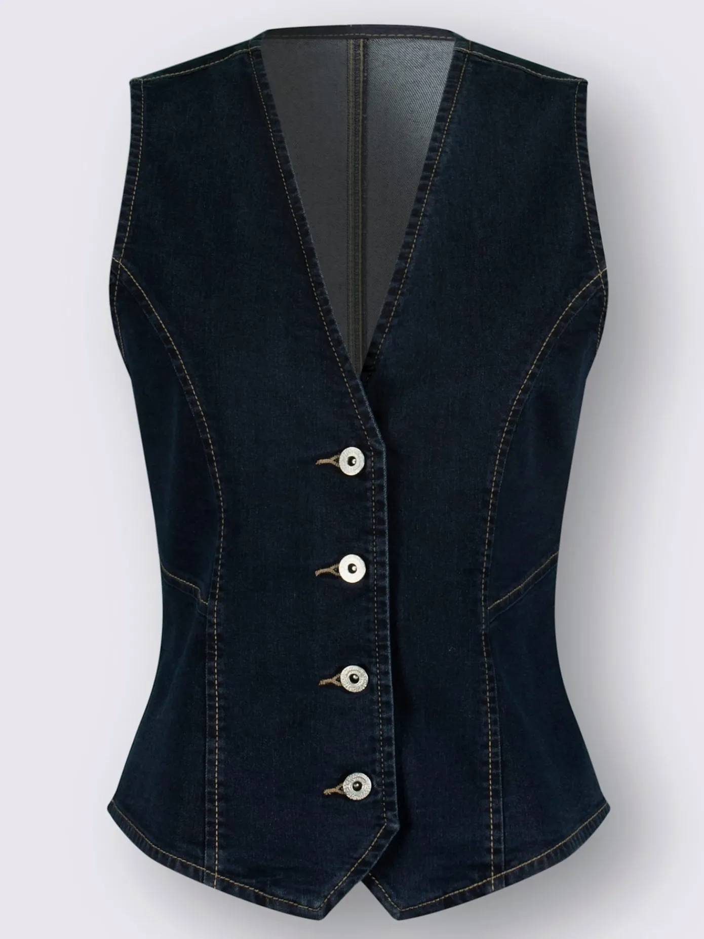 Vestes<Gilet en jean pourcentage de coton élevé