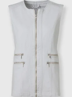 Vestes<Gilet en jean qualité coton doux sur la peau