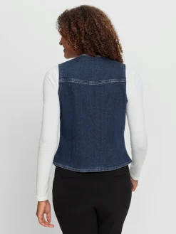 Collection L Vestes<Gilet en jean qualité coton doux sur la peau