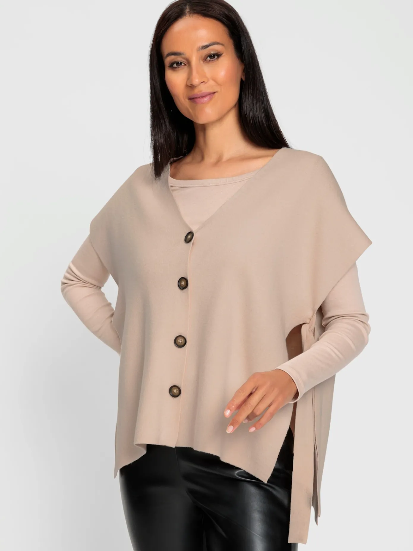 Rick Cardona Gilets Et Cardigans<Gilet en tricot fentes latérales originales avec liens à nouer