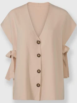 Rick Cardona Gilets Et Cardigans<Gilet en tricot fentes latérales originales avec liens à nouer