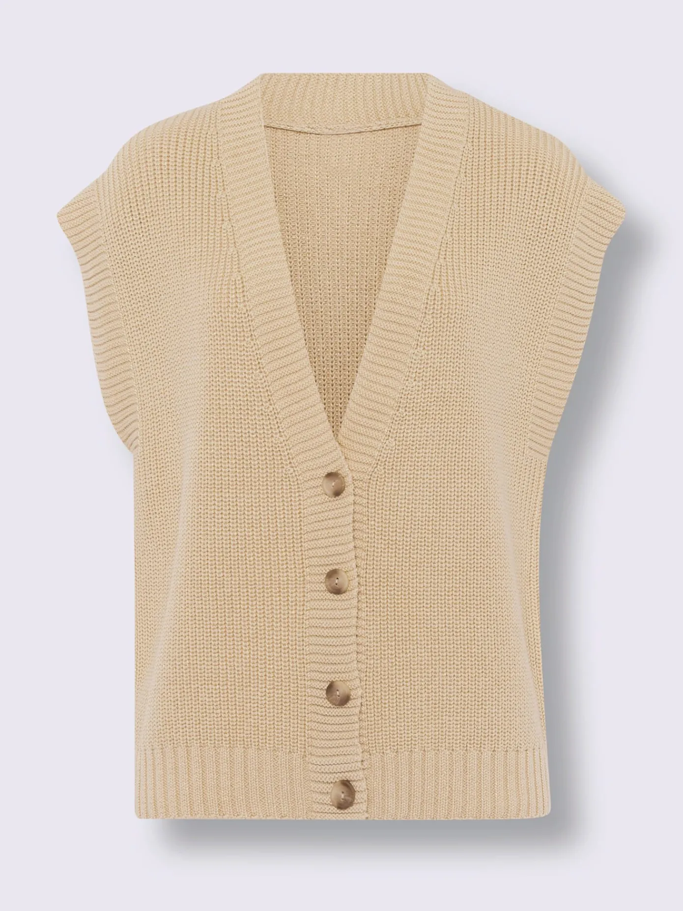 Linea Tesini Gilets Et Cardigans<Gilet en tricot fil brillant couleur or