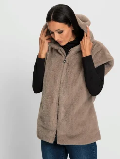 Rick Cardona Vestes<Gilet imitation fourrure chaud et moelleux