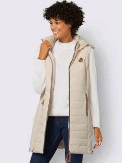 Collection L Vestes<Gilet long qualité matelassée