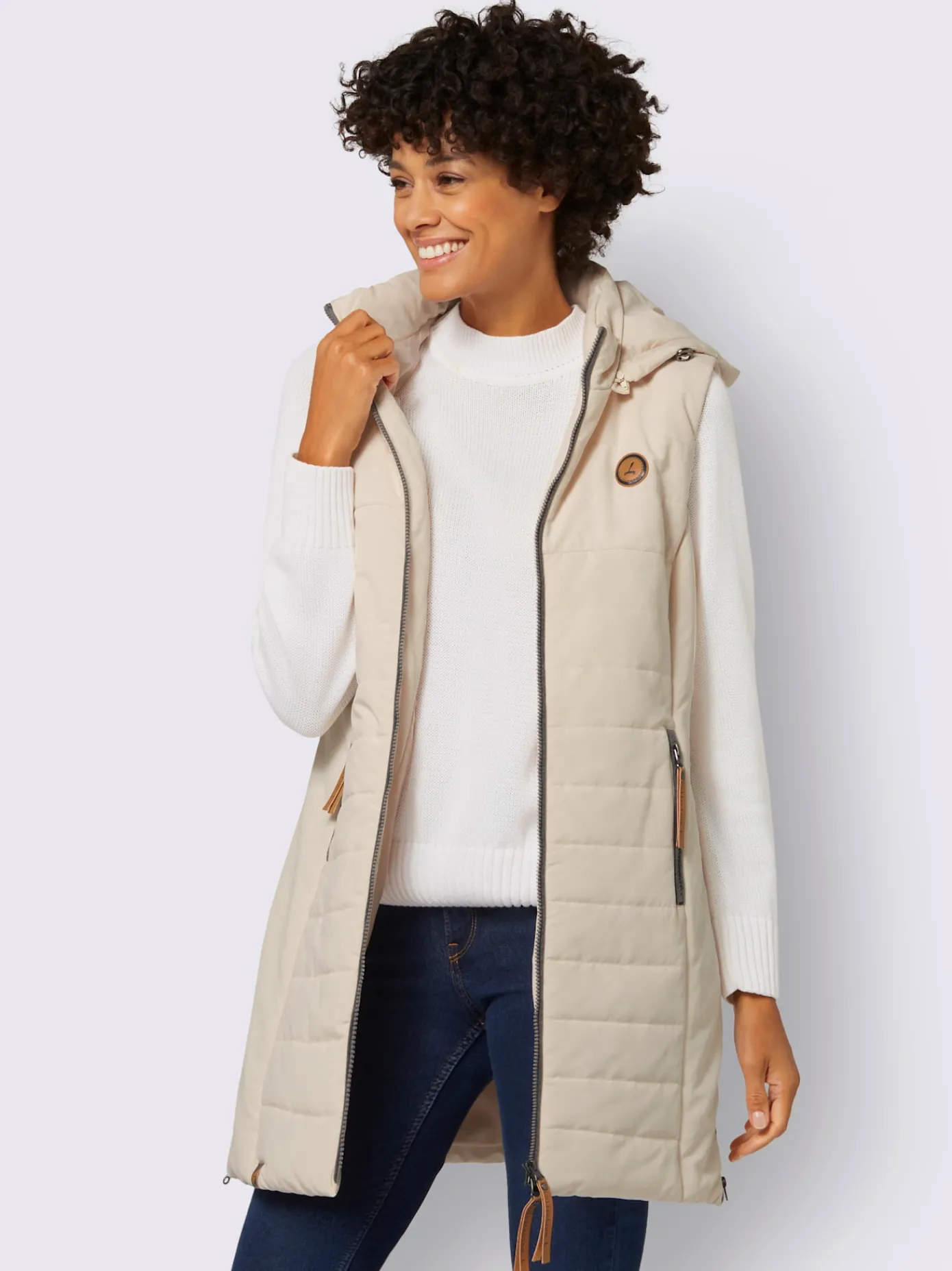 Collection L Vestes<Gilet long qualité matelassée