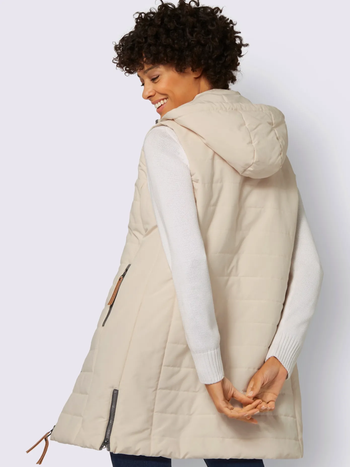 Collection L Vestes<Gilet long qualité matelassée