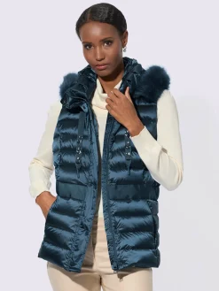 Creation L Vestes<Gilet matelassé 80% duvet, 20% plumes