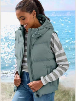 Elbsand Vestes<Gilet matelassé avec glissière latérale