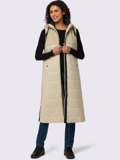 Mandarin Vestes<Gilet matelassé en polaire douce et moelleuse