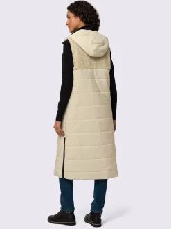 Mandarin Vestes<Gilet matelassé en polaire douce et moelleuse