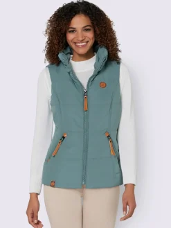 Collection L Vestes<Gilet matelassé joli aspect contrasté