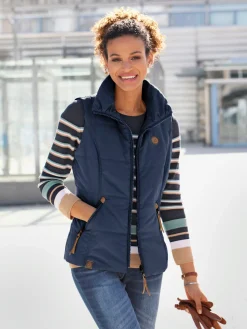 Collection L Vestes<Gilet matelassé joli aspect contrasté