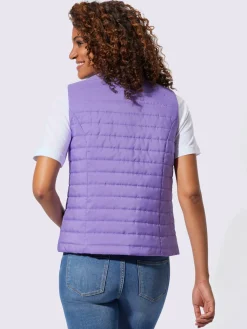 Collection L Vestes<Gilet matelassé lien à nouer avec inscription