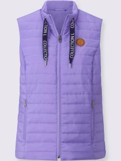 Collection L Vestes<Gilet matelassé lien à nouer avec inscription