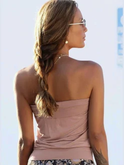 LASCANA T-Shirts<Haut bandeau viscose extensible