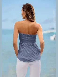 LASCANA T-Shirts<Haut bandeau viscose fluide