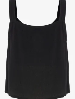 Vivance Débardeurs<Haut court boutons décoratifs imitation bois