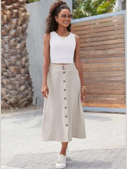 LASCANA Débardeurs<Haut court encolure ronde