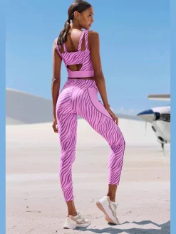 LASCANA ACTIVE Débardeurs<Haut court performance avec imprimé animal