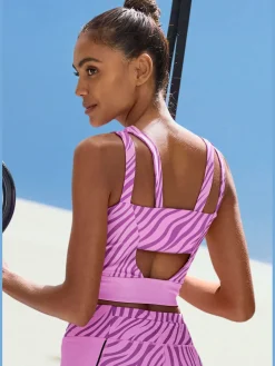 LASCANA ACTIVE Débardeurs<Haut court performance avec imprimé animal