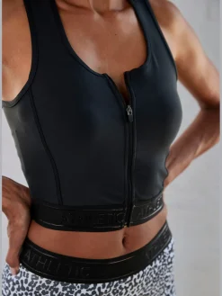 LASCANA ACTIVE Débardeurs<Haut court performance avec inscription 3d à la ceinture