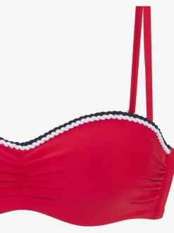 s.Oliver Maillots De Bain<Haut de bikini bandeau à armatures unis tendance avec cordons