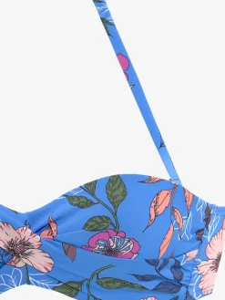 s.Oliver Maillots De Bain<Haut de bikini bandeau à armatures imprimé floral moderne