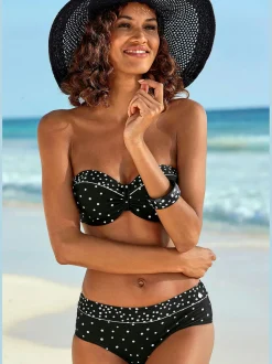 LASCANA Maillots De Bain<Haut de bikini bandeau à armatures design classique et passepoil
