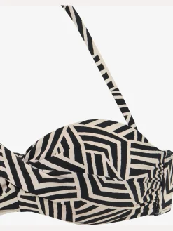 LASCANA Maillots De Bain<Haut de bikini bandeau à armatures imprimé graphique