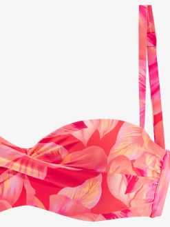 s.Oliver Maillots De Bain<Haut de bikini bandeau à armatures design floral tendance