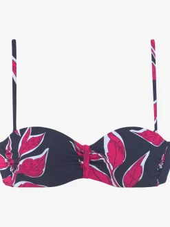 LASCANA Maillots De Bain<Haut de bikini bandeau à armatures imprimé, effet de couleur différent pour chaque pièce