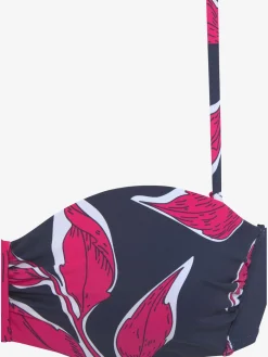 LASCANA Maillots De Bain<Haut de bikini bandeau à armatures imprimé, effet de couleur différent pour chaque pièce